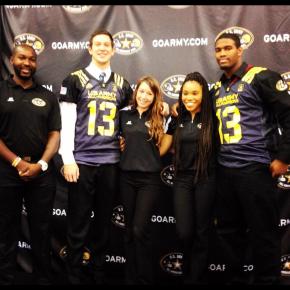 With All-Americans Ryan Burns (left) and Jonathan Allen (right)
